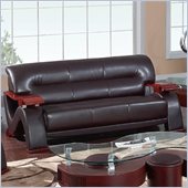 Global Furniture USA 2033 Sofa in Dark Brown