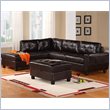 ADD TO YOUR SET: Global Furniture USA 5190 2 Piece Leather Sectional in Espresso