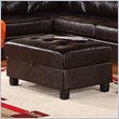 ADD TO YOUR SET: Global Furniture USA 5190 Leather Storage Ottoman in Espresso