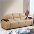 ADD TO YOUR SET: Global Furniture USA A223 Bonded Leather Sofa in Cappuccino