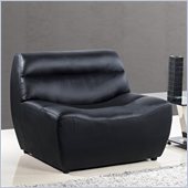 Global Furniture USA 3730 Leather Chair in Black