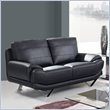 ADD TO YOUR SET: Global Furniture USA 4030 Leather Loveseat in Black