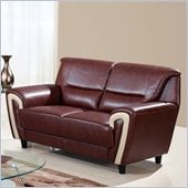 Global Furniture USA 4180 Loveseat in Brown/Cappuccino