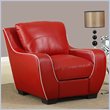 ADD TO YOUR SET: Global Furniture USA 8080 Chair in Red with White Welt