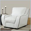 ADD TO YOUR SET: Global Furniture USA 8080 Chair in White with Black Welt