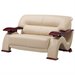 Global Furniture USA Leather Loveseat in Cappuccino