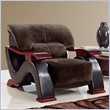 ADD TO YOUR SET: Global Furniture USA 2033 Chair in Champion Chocolate/Brown PVC
