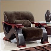 Global Furniture USA 2033 Chair in Champion Chocolate/Brown PVC