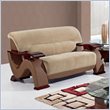 ADD TO YOUR SET: Global Furniture USA 2033 Loveseat in Champion Froth/Light Brown PVC