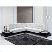 Global Furniture USA 778 3 Piece Sectional in White