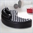 ADD TO YOUR SET: Global Furniture USA A005 Sofa in Black with Black Pillows