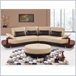ADD TO YOUR SET: Global Furniture USA A131 2 Piece Sectional in Cappuccino and Brown