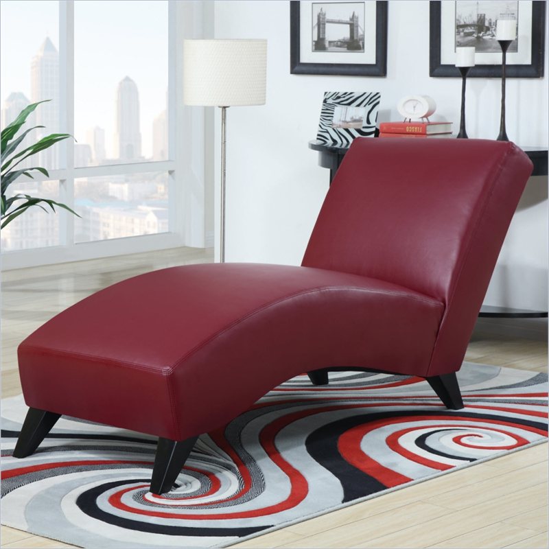 Global Furniture R1999R Indoor Chaise Lounges - Red