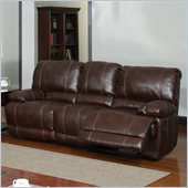 Global Furniture USA 1953 Recliner Sofa in Brown Leather