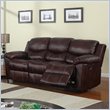 ADD TO YOUR SET: Global Furniture USA 2128 Reclining Sofa in Brown Microfiber