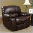 ADD TO YOUR SET: Global Furniture USA 8122 Glider Recliner Chair in Burgundy Leather