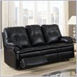 ADD TO YOUR SET: Global Furniture USA 1078 Motion Sofa in Black Microfiber