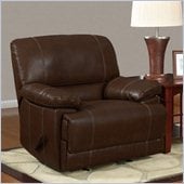 Global Furniture USA 9963 Rocker Recliner Chair in Rodeo Brown Bonded Leather