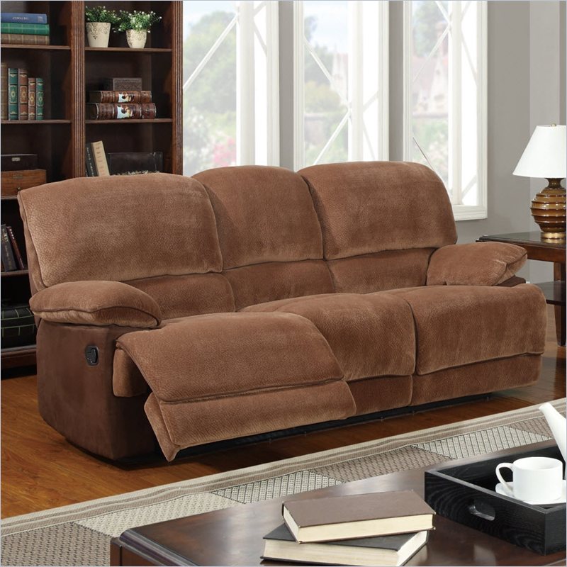 Global Furniture U9968 Reclining Sofa - Brown Sugar