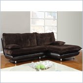 Global Furniture USA 3613 2 Piece Sectional in Champion Chocolate