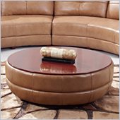 Global Furniture USA 918 Cocktail Table Ottoman in Mahogany / Honey