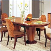 Global Furniture D92 Oval Dining Table with Extension in Kokuten