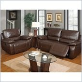 Global Furniture USA 1027 Power Reclining 2 Piece Sofa Set in Brown