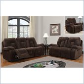 Global Furniture USA 3090 Recliner 3 Piece Sofa Set in Chocolate