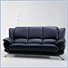 Global Furniture USA Edwards Black Leather Sofa