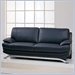 Global Furniture USA Williams Black Leather Sofa