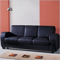 Global Furniture USA Wilson Black Leather Sofa