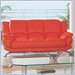 Global Furniture USA Edwards Red Leather Sofa