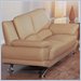 Global Furniture USA Edwards Beige Leather Loveseat