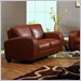 Global Furniture USA Wilson Brown Leather Loveseat
