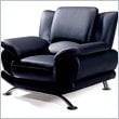 Global Furniture USA Edwards Black Leather Chair