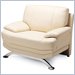Global Furniture USA Williams Almond Leather Club Chair