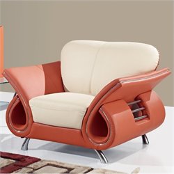 Global Furniture USA Charles Leather Club Chair