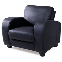 Global Furniture USA Wilson Black Leather Club Chair
