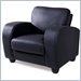 Global Furniture USA Wilson Black Leather Club Chair