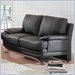 Global Furniture USA Williams Black Leather Loveseat