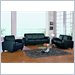Global Furniture USA Wilson Black 3-Piece Leather Sofa Living Room Set