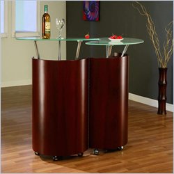 Global Furniture USA Steven Mahogany Home Bar Cabinet