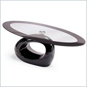 Global Furniture USA Joop Glass Top Oval Coffee Table