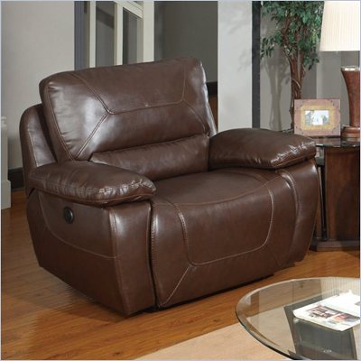 Global Furniture USA 1027 Power 1.5 Reclining Big Chair in Brown