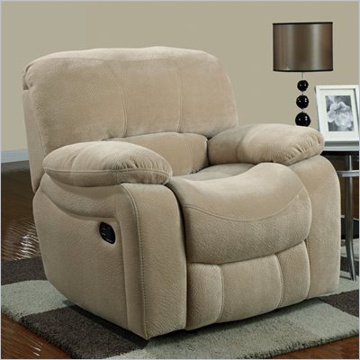 Global Furniture USA 2007 Glider Recliner Chair in Champion Froth