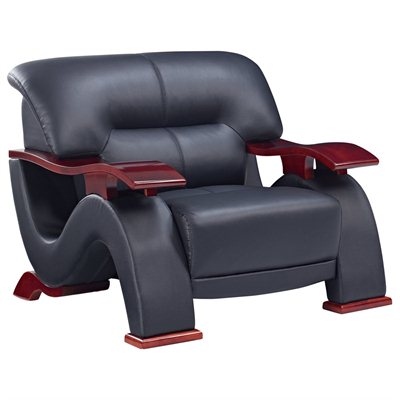 Global Furniture USA 2033 Chair in Black Bonded Leather