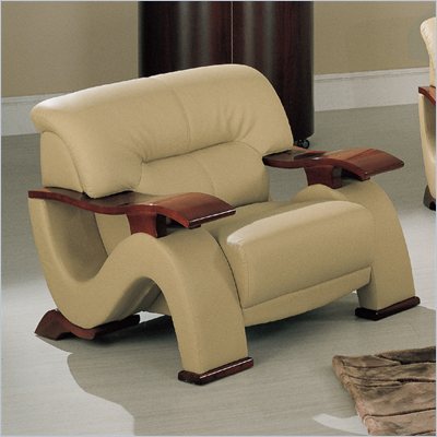 Global Furniture USA 2033 Chair in Cappuccino Bonded Leather