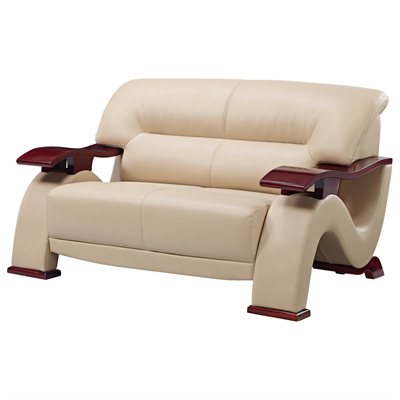 Global Furniture USA 2033 Loveseat in Cappuccino Bonded Leather