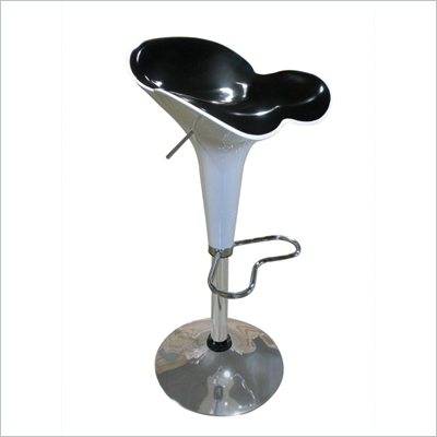 Global Furniture USA 250 Bar Stool in White and Black