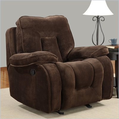 Global Furniture USA 3090 Glider Recliner Chair in Champion Chocolate